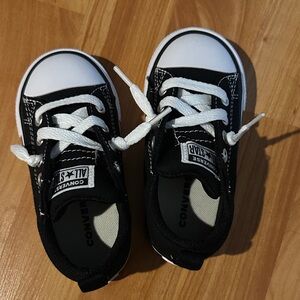 Converse Kids Classic Black and White Sneakers
